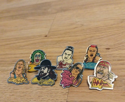 Wwf wwe wrestling pins hogan - wwf,